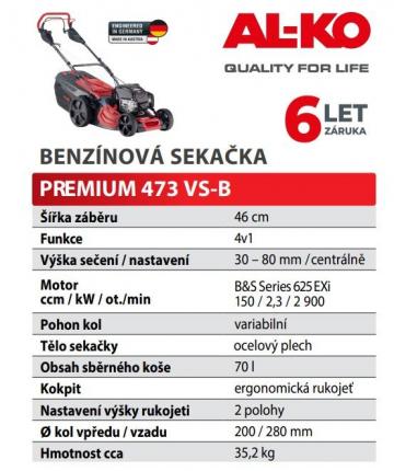 SEKAČKA BENZ. 473 VS-B HIGHLINE PREM. AL-KO - SEKAČKA BENZ. 473 VS-B HIGHLINE PREM. AL-KO